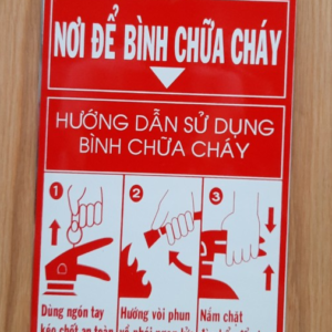 Biển Mica vị trí đặt thiết bị