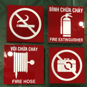 Biển Mica vị trí đặt thiết bị