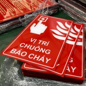 Biển Mica vị trí đặt thiết bị